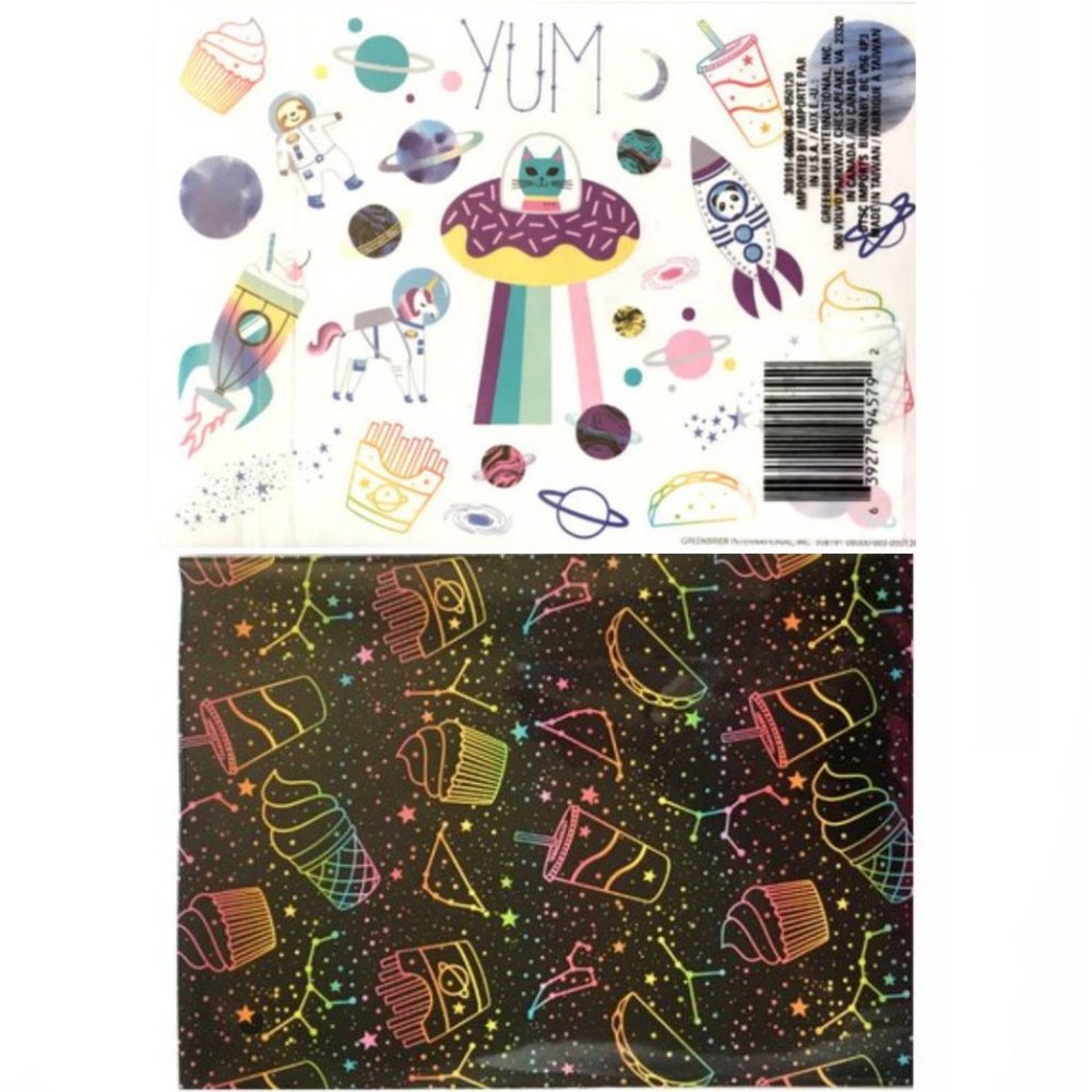 *3/$15* Stars & Junk Food Notebook + Stickers - Picture 4 of 5